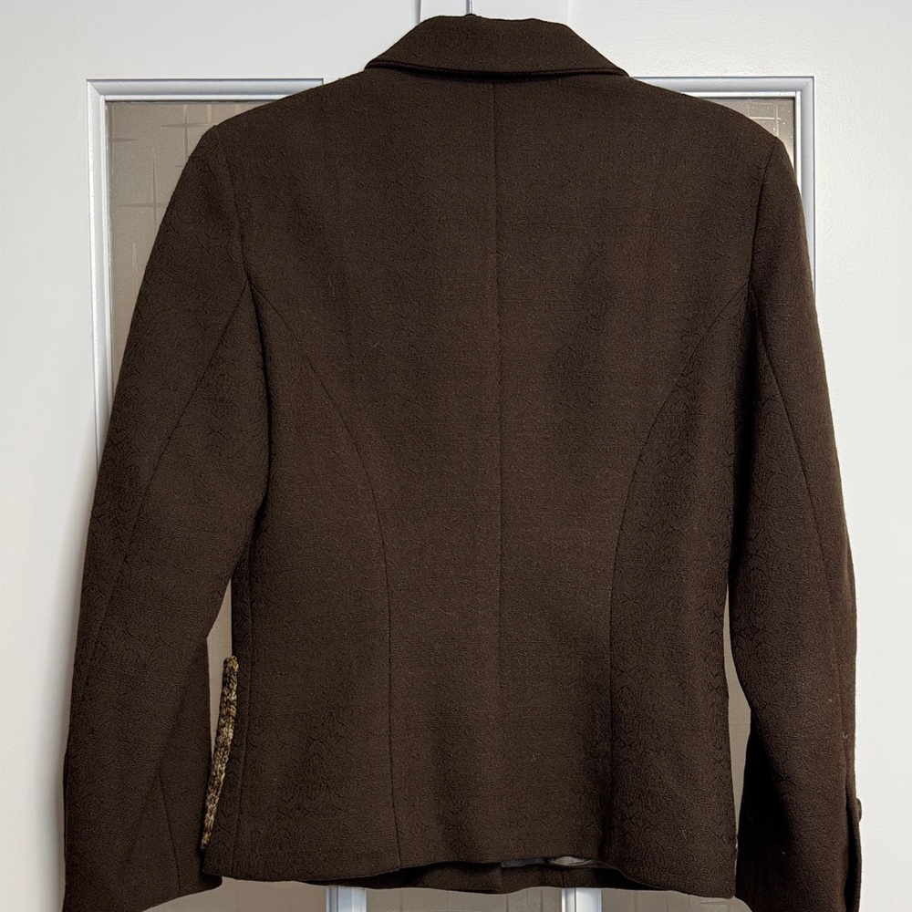 Brown Tweed Pocket Women's Jacket - Picture 6 of 7